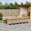 Image de vidaXL Ensemble à manger de jardin et coussins 13 pcs beige 3277719