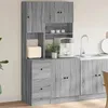 Image de vidaXL Armoire de cuisine sonoma gris 95x50x180 cm bois d’ingénierie placard de cuisine unité de cuisinette armoire de 3276537