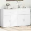 Image de Buffets 2 Pcs Blanc 60x31x70 Cm Bois D'ingénierie Vidaxl