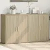 Image de Buffets 2 Pcs Chêne Sonoma 60x31x70 Cm Bois D'ingénierie Vidaxl