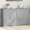 Image de Buffets 2 Pcs Gris Béton 60x31x70 Cm Bois D'ingénierie Vidaxl
