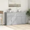 Image de Buffets 2 Pcs Sonoma Gris 60x31x70 Cm Bois D'ingénierie Vidaxl