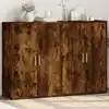 Image de Buffets 2 Pcs Chêne Fumé 60x31x84 Cm Bois D'ingénierie Vidaxl