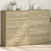 Image de Buffets 2 Pcs Chêne Sonoma 60x31x84 Cm Bois D'ingénierie Vidaxl