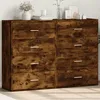 Image de Buffets 2 Pcs Chêne Fumé 60x31x84 Cm Bois D'ingénierie Vidaxl