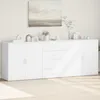 Image de vidaXL Buffets 3 pcs Blanc Bois dingénierie armoire de rangement meuble dentrée meuble dappoint meuble de rangement 3276609
