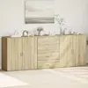 Image de Buffets 3 Pcs Chêne Sonoma Bois D'ingénierie Vidaxl