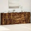 Image de vidaXL Buffets 3 pcs Chêne fumé Bois dingénierie armoire de rangement meuble dentrée meuble dappoint meuble de 3276613