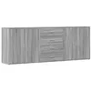 Image de Buffets 3 Pcs Sonoma Gris Bois D'ingénierie Vidaxl