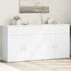 Image de vidaXL Buffets 2 pcs blanc 79x38x80 cm bois d’ingénierie armoire de rangement meuble dentrée meuble dappoint meuble de 3276616