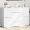 Image de Buffets 2 Pcs Blanc 60x39x80 Cm Bois D’ingénierie Vidaxl