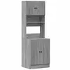 Image de Vidaxl armoire de cuisine sonoma gris 60x50x180 cm bois d’ingénierie