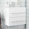 Image de vidaXL Armoire Lavabo de Salle de Bain avec Bassin Intégré Meuble sous Évier Placard de Rangement Organisateur de 3278764