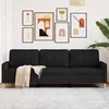 Image de vidaXL Canapé à 3 places Noir 210 cm Tissu canapé canapé de salon canapé à trois places canapé rembourré sièges de 4007418