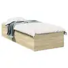 Image de Vidaxl cadre de lit sans matelas chêne sonoma 75x190 cm