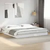 Image de vidaXL Cadre de lit sans matelas blanc 180x200 cm bois dingénierie 842000