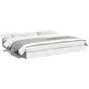 Image de Vidaxl cadre de lit sans matelas blanc 180x200 cm bois d'ingénierie