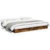 Image de Vidaxl cadre de lit sans matelas chêne fumé 180x200 cm