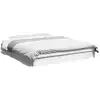 Image de Vidaxl cadre de lit sans matelas blanc 150x200 cm bois d'ingénierie