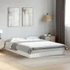 Image de vidaXL Cadre de lit sans matelas blanc 140x200 cm bois dingénierie 842021