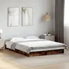 Image de Cadre De Lit Sans Matelas Chêne Fumé 140x200 Cm Bois Ingénierie Vidaxl