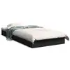Image de Vidaxl cadre de lit sans matelas noir 75x190 cm bois ingénierie