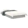 Image de Vidaxl cadre de lit sans matelas sonoma gris 75x190 cm