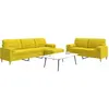 Image de Ensemble De Canapés 3 Pcs Repose-pied Et Coussins Décoratifs Vidaxl
