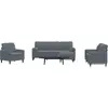 Image de Ensemble De Canapés 4 Pcs Avec Coussins Et Traversins Velours Vidaxl
