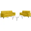 Image de Ensemble De Canapés 2 Pcs Avec Coussins Et Traversins Velours Vidaxl