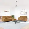 Image de Ensemble De Canapés 3 Pcs Avec Coussins Et Traversins Velours Vidaxl