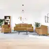 Image de Ensemble De Canapés 4 Pcs Avec Coussins Et Traversins Velours Vidaxl