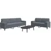 Image de Ensemble De Canapés 2 Pcs Avec Coussins Et Traversins Velours Vidaxl