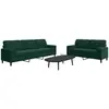 Image de Ensemble De Canapés 2 Pcs Avec Coussins Et Traversins Velours Vidaxl