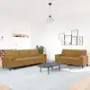 Image de Ensemble De Canapés 2 Pcs Avec Coussins Et Traversins Velours Vidaxl