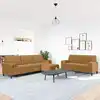 Image de Ensemble De Canapés 3 Pcs Avec Coussins Et Traversins Velours Vidaxl