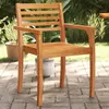 Image de Chaises De Jardin Lot De 6 59x55x85 Bois Massif D'acacia Vidaxl