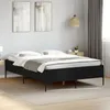 Image de vidaXL Cadre de Lit Lit Double avec Sommier à Lattes Lit Adulte avec Pied Chambre Moderne Noir 160x200 cm Bois 3279787
