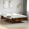 Image de Cadre De Lit Sans Matelas Chêne Fumé 140x190 Cm Vidaxl