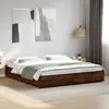 Image de Cadre De Lit Sans Matelas Chêne Marron 200x200 Cm Vidaxl
