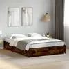 Image de Cadre De Lit Sans Matelas Chêne Fumé 140x200 Cm Vidaxl