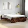Image de Cadre De Lit Sans Matelas Chêne Fumé 150x200 Cm Vidaxl
