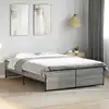 Image de Cadre De Lit Sans Matelas Sonoma Gris 140x190 Cm Vidaxl