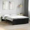 Image de Cadre De Lit Sans Matelas Noir 135x190 Cm Vidaxl
