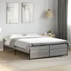 Image de Cadre De Lit Sans Matelas Sonoma Gris 135x190 Cm Vidaxl