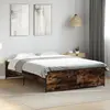 Image de Cadre De Lit Sans Matelas Chêne Fumé 120x190 Cm Vidaxl