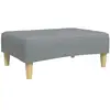 Image de Vidaxl repose-pied gris clair 77x55x31 cm tissu