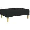 Image de Repose-pied Noir 77x55x31 Cm Tissu Vidaxl