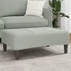Image de Repose-pied Gris Clair 77x55x31 Cm Velours Vidaxl