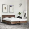 Image de Cadre De Lit Sans Matelas Chêne Marron 120x200 Cm Vidaxl